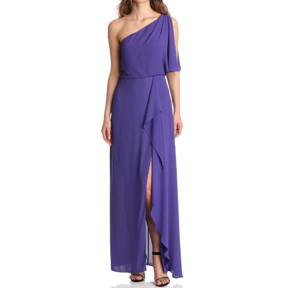 BCBGMAXAZRIA Kendal One Shoulder Evening Gown NWT